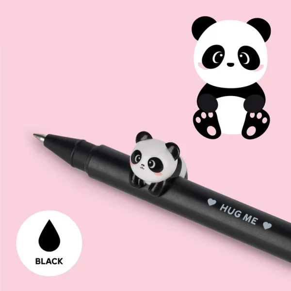 Gelstift „Lovely Friends Panda“ – Legami | Schwarze Tinte, 0,5 mm, nachfüllbar