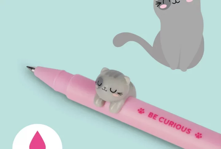 Gelstift Kitty von Legami mit rosa Tinte