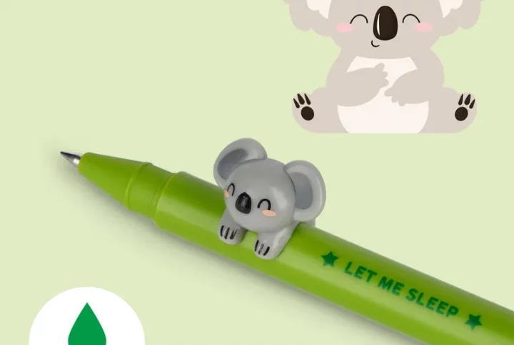 Gelstift Koala von Legami mit grüner Tinte