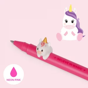 Gelstift Einhorn von Legami mit neonpinker Tinte