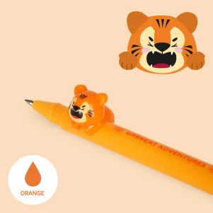 Gelstift Tiger von Legami mit oranger Tinte