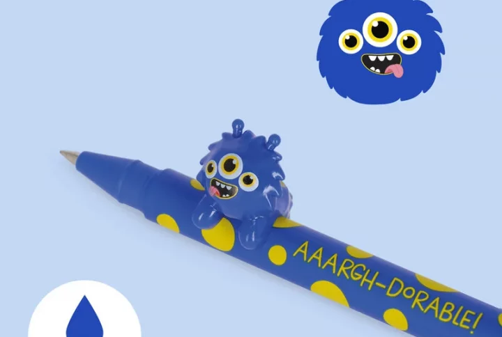 Gelstift Monster von Legami mit blauer Tinte