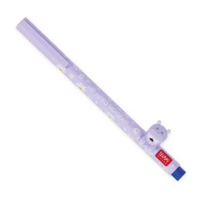 Gelstift Nilpferd von Legami mit azurblauer Tinte