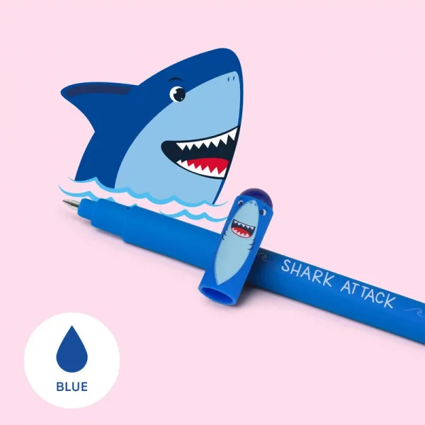 Legami Gelstift „Hai“ – Blaue, radierbare Tinte