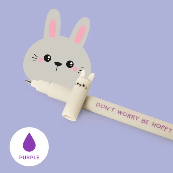 Legami Gelstift „Hase“ – Lila, radierbar & nachfüllbar