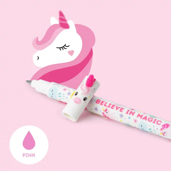 Legami Gelstift „Einhorn“ – Pinke, radierbare Tinte