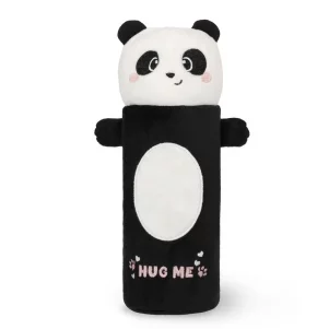Legami Federmäppchen Super Soft Panda aus Plüsch in Lila mit Reißverschluss, 21x10x6 cm