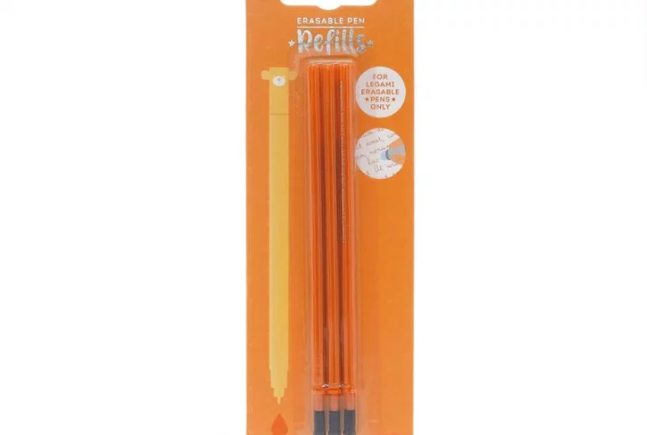 Legami Ersatzminen Orange – radierbare Gel-Tinte 0,7 mm